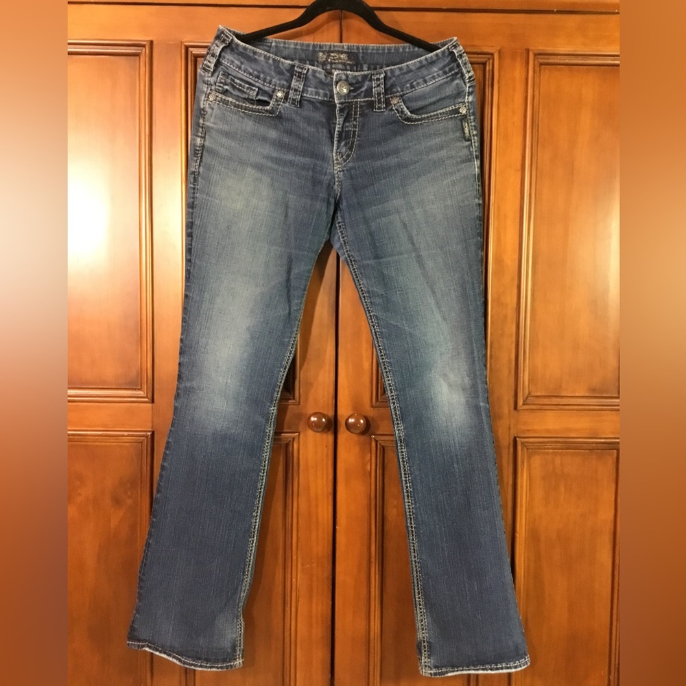 silver jeans company suki mid slim boot 29 / 33 euc as pictured must have womens